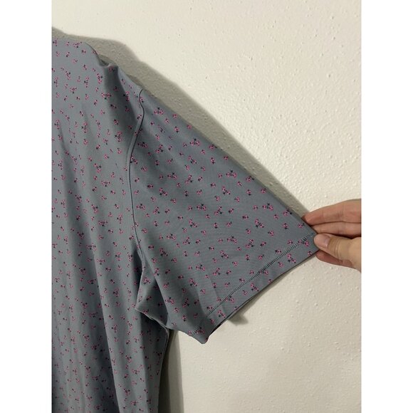 G/FORE Gray Golf floral Polo Shirt Size XL - Picture 13 of 16